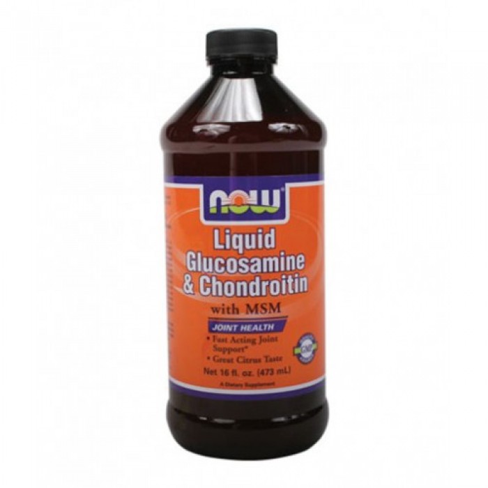 NOW - Liquid Glucosamine (Chondroitin) with MSM / 473ml.