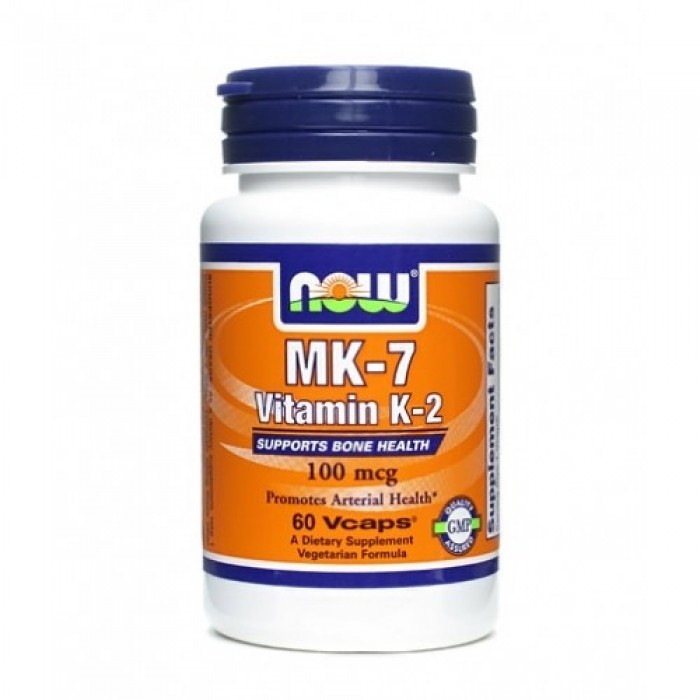 NOW - MK-7 Vitamin K-2 (100mcg.) / 60 VCaps.