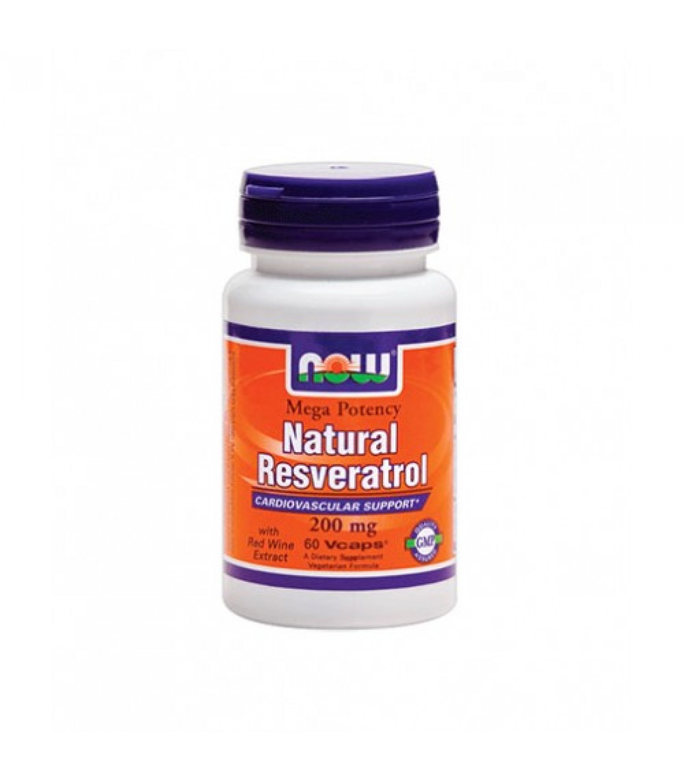 NOW - Natural Resveratrol (Mega Potency) 200mg. / 60 VCaps.