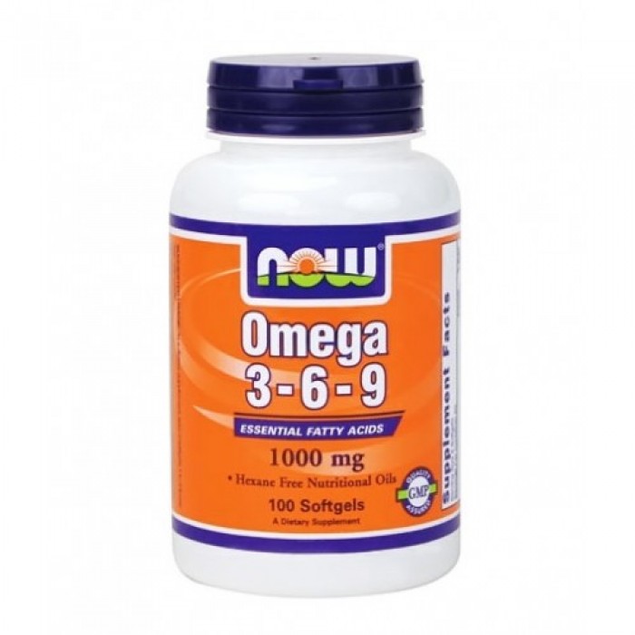 NOW - Omega 3-6-9 1000mg. / 100 Softgels