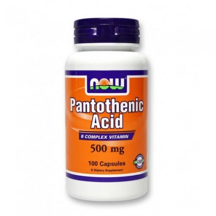 NOW - Pantothenic Acid 500mg. / 100 Caps.