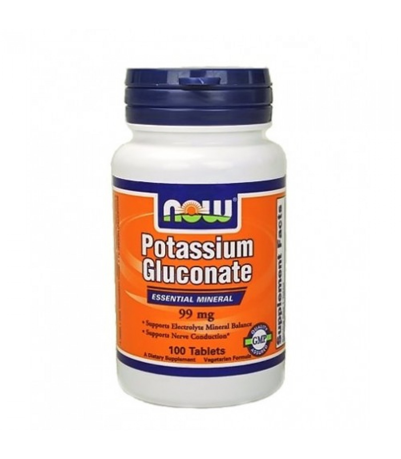 NOW - Potassium Gluconate 99mg. / 100 Tabs.