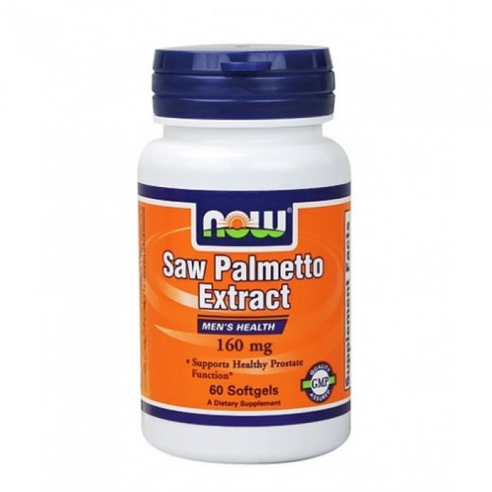 NOW - Saw Palmetto Extract 160mg. / 60 Softgels.