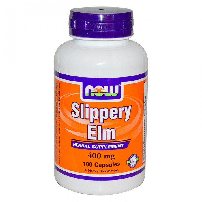 NOW - Slippery Elm 400mg (Хлъзгав Бряст) - 100caps.