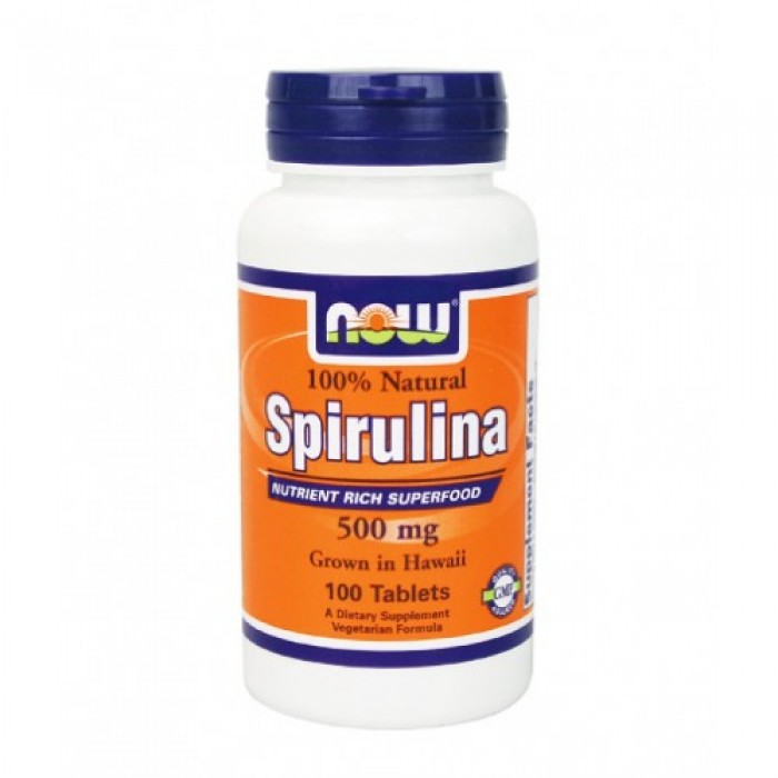 NOW - Spirulina 500mg. / 100 Tabs.