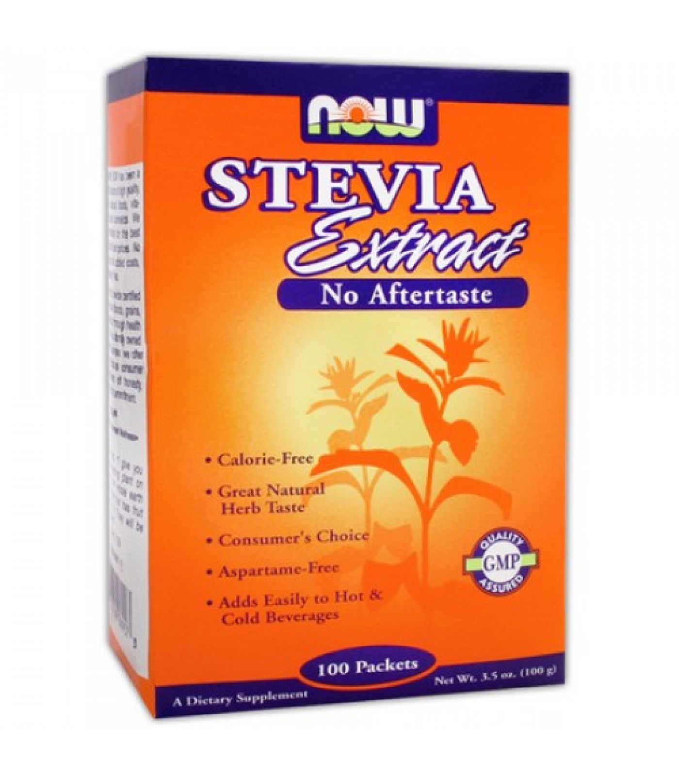 NOW - Stevia Extract / 100 Packs.