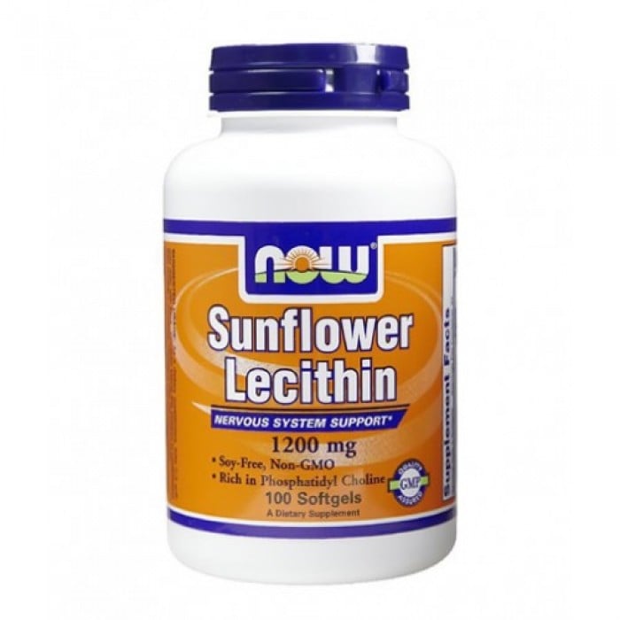 NOW - Sunflower Lecithin (Non-GMO) 1200mg. / 100 Softgels