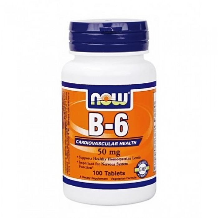 NOW - Vitamin B-6 (50mg.) / 100 Tabs.