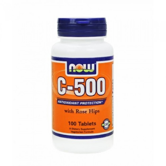 NOW - Vitamin C-500 (Rose Hips) / 100 Tabs.