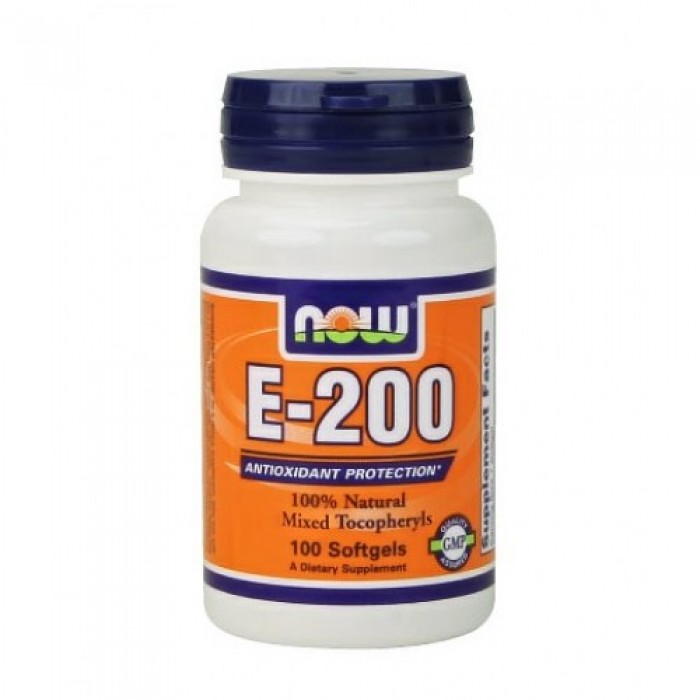 NOW - Vitamin E-200 IU (Mixed Tocopherols) / 100 Softgels