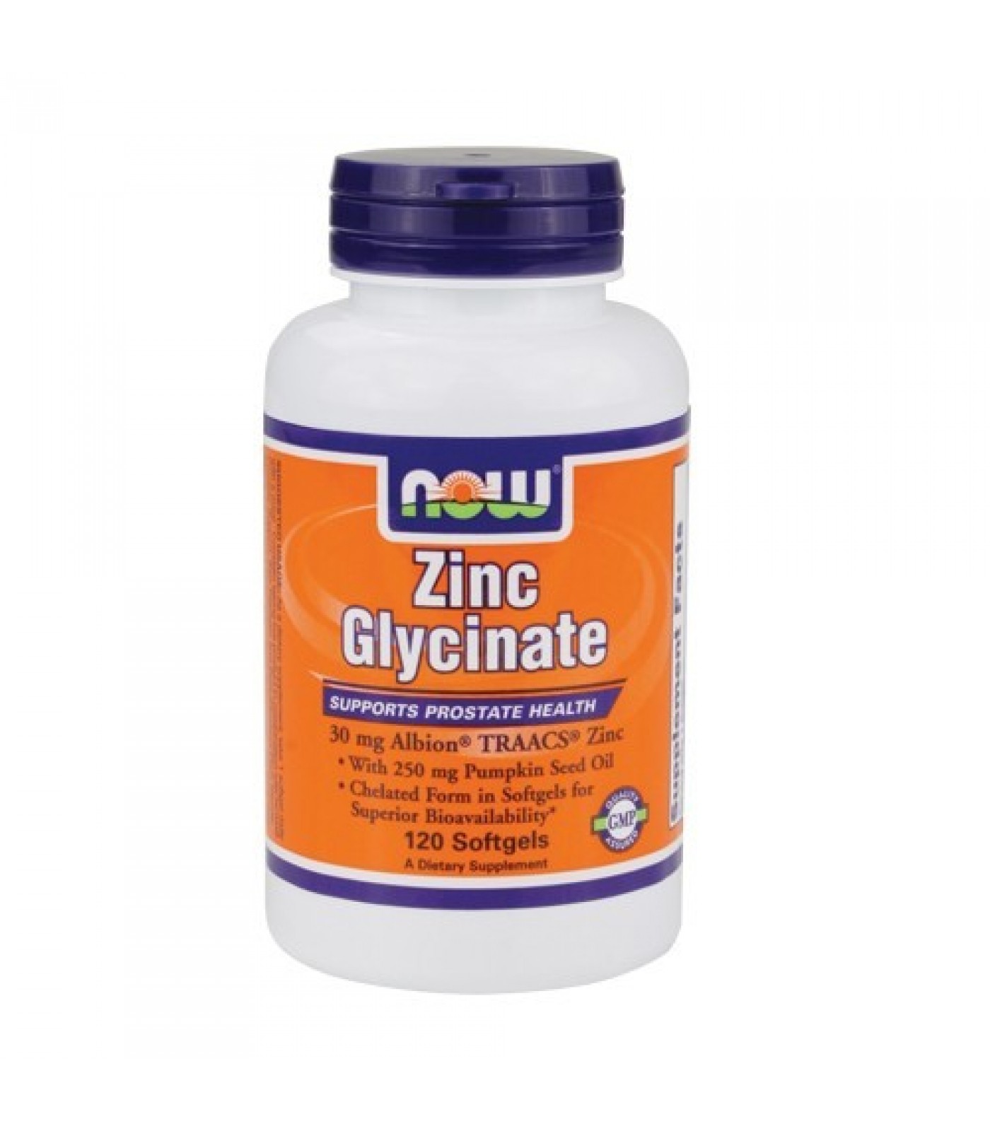 NOW - Zinc Glycinate 30mg. / 120 Softgels