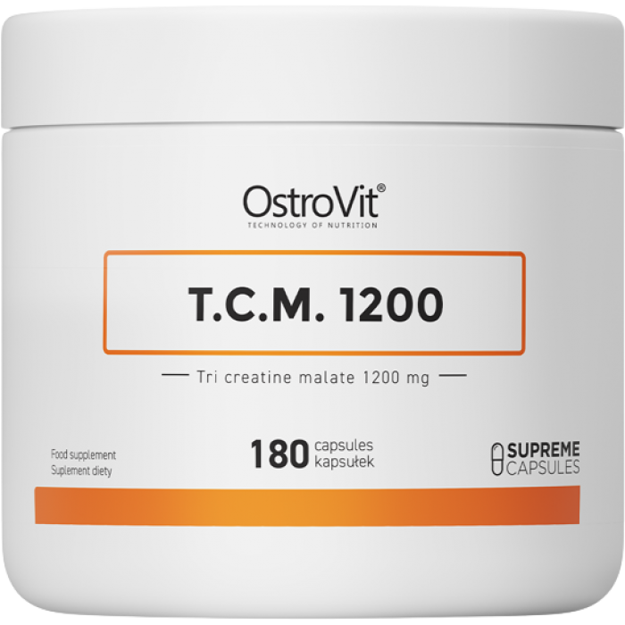 Ostrovit - Tri Creatine Malate / TCM 1200 mg / 180 капсули