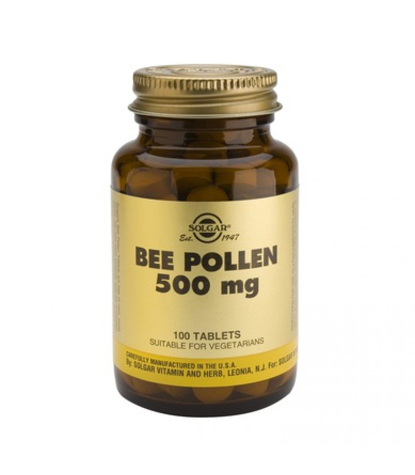 Solgar - Bee Pollen 500mg. / 100 tabs.​