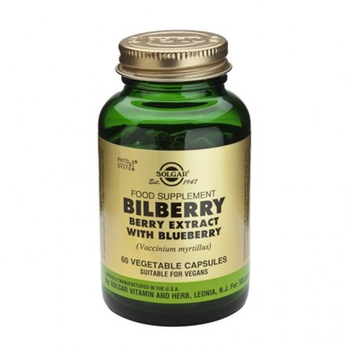 Solgar - Bilberry Berry Extract with Blueberry / 60 caps.​