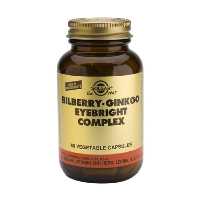 Solgar - Bilberry Ginkgo Eyebright Complex / 60 caps.​