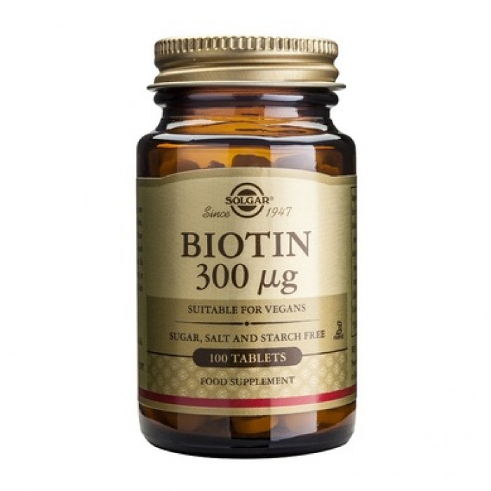 Solgar - Biotin 300mg. / 100 tabs.​