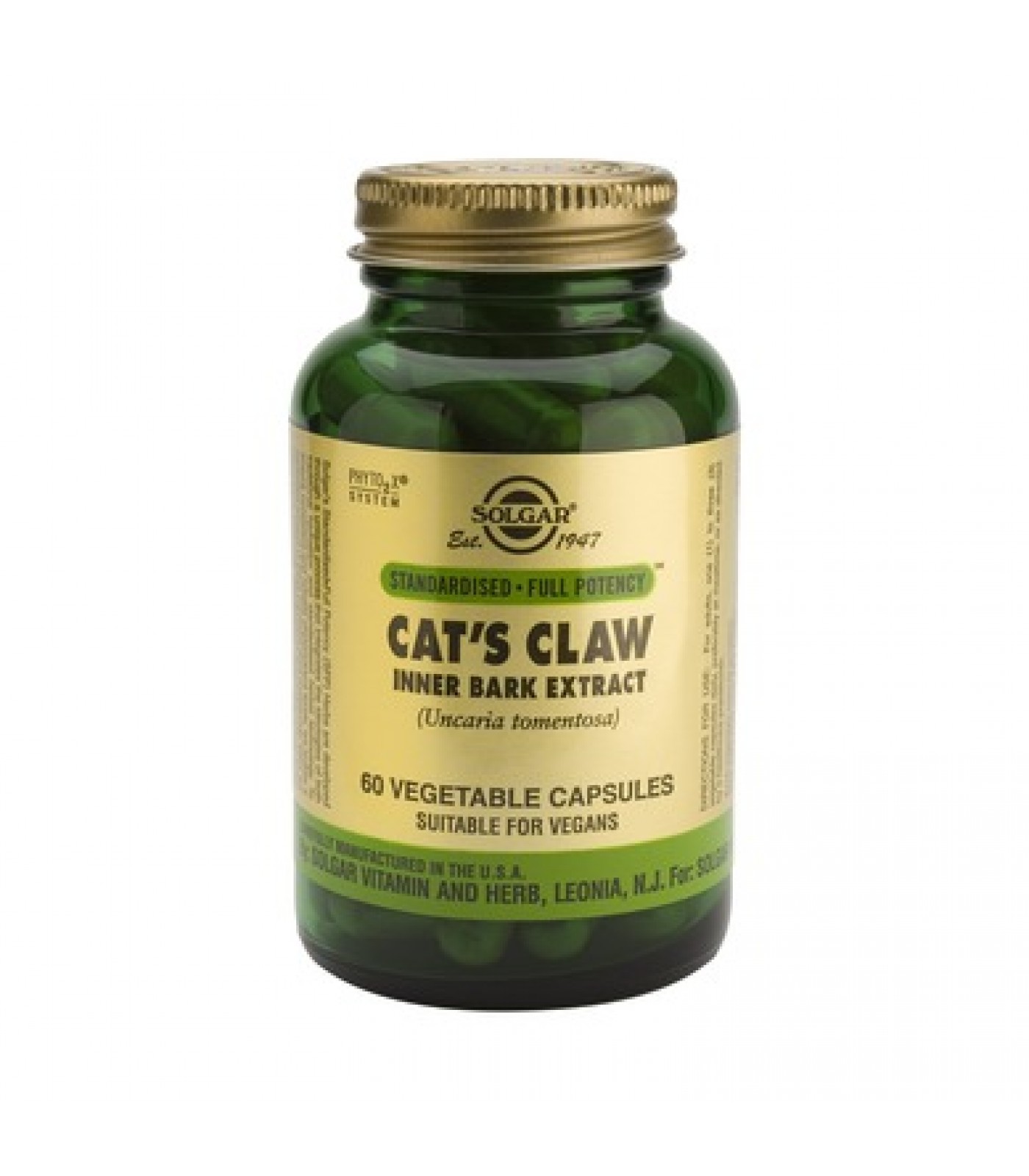 Solgar - Cat’s Claw Inner Bark Extract / 60 caps.​