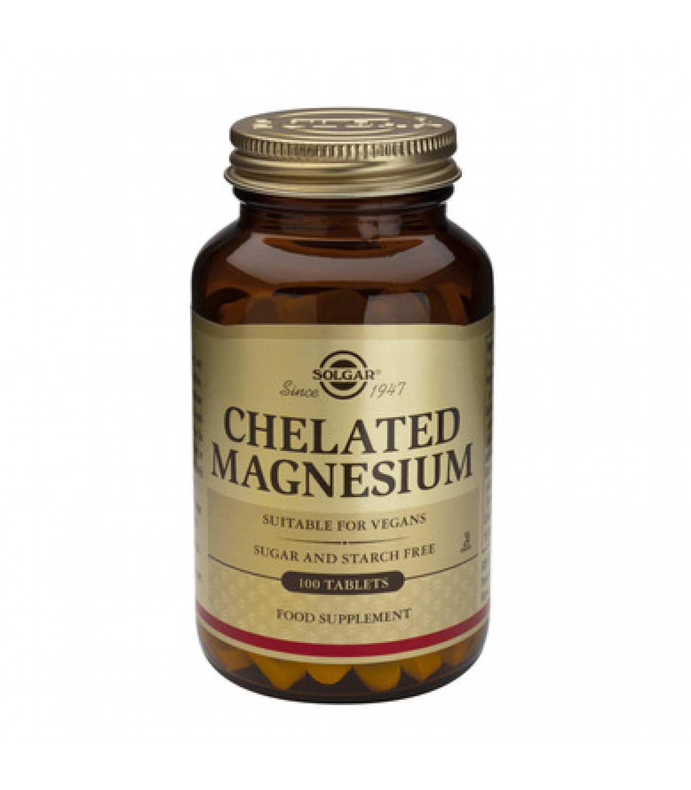 Solgar - Chelated Magnesium / 100 tabs.​