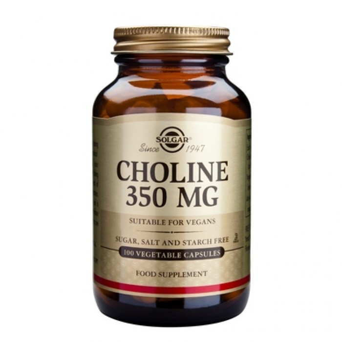 Solgar - Choline 350mg. / 100 caps.​