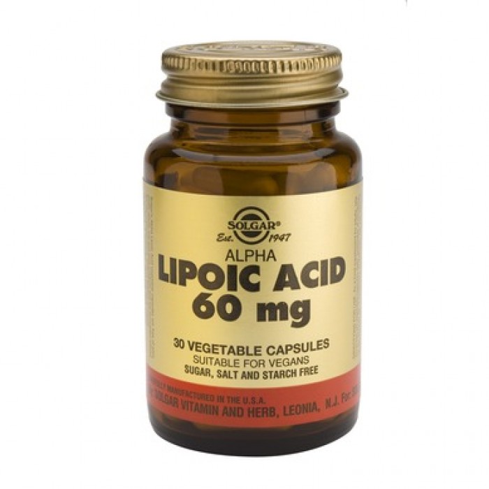 Solgar - Alpha Lipoic Acid 60mg. / 30 caps.​