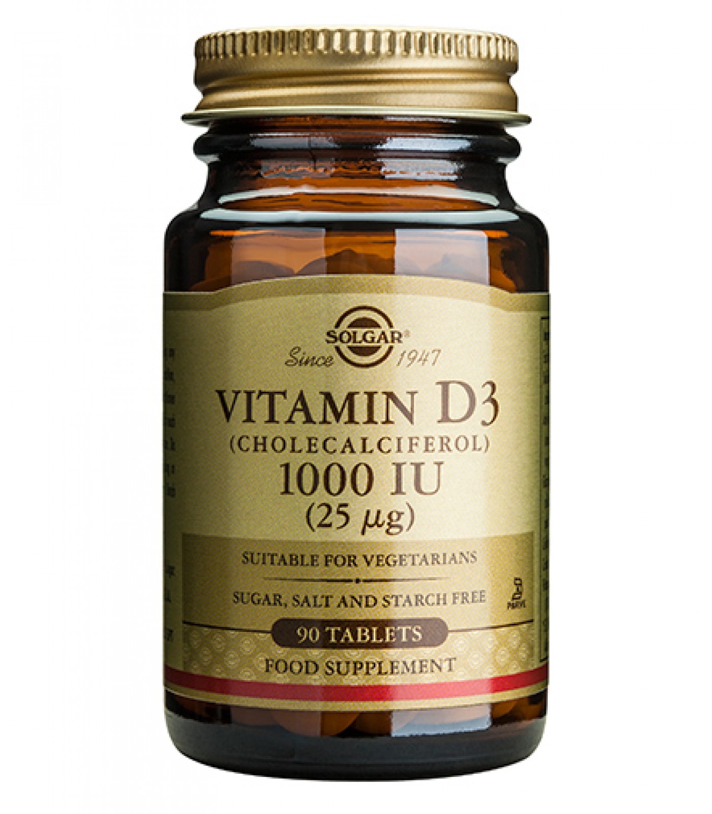 Solgar - Vitamin D-3 1000 IU / 90 softgels​