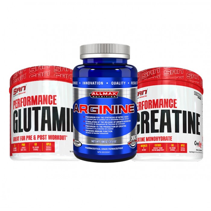 STACK обем и възстановяване -  Creatine + Glutamine + Arginine​