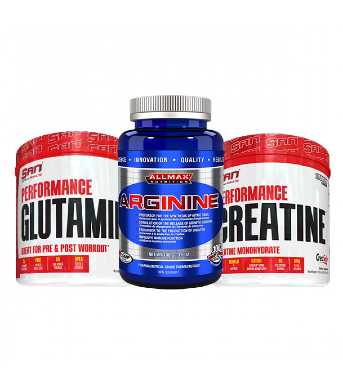 STACK обем и възстановяване -  Creatine + Glutamine + Arginine​