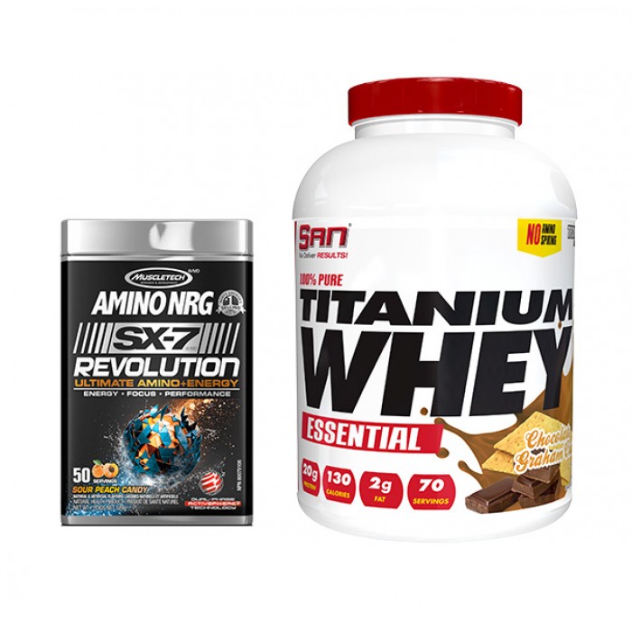 STACK Възстановяване - Pure Titanium Whey + Amino NRG SX-7​