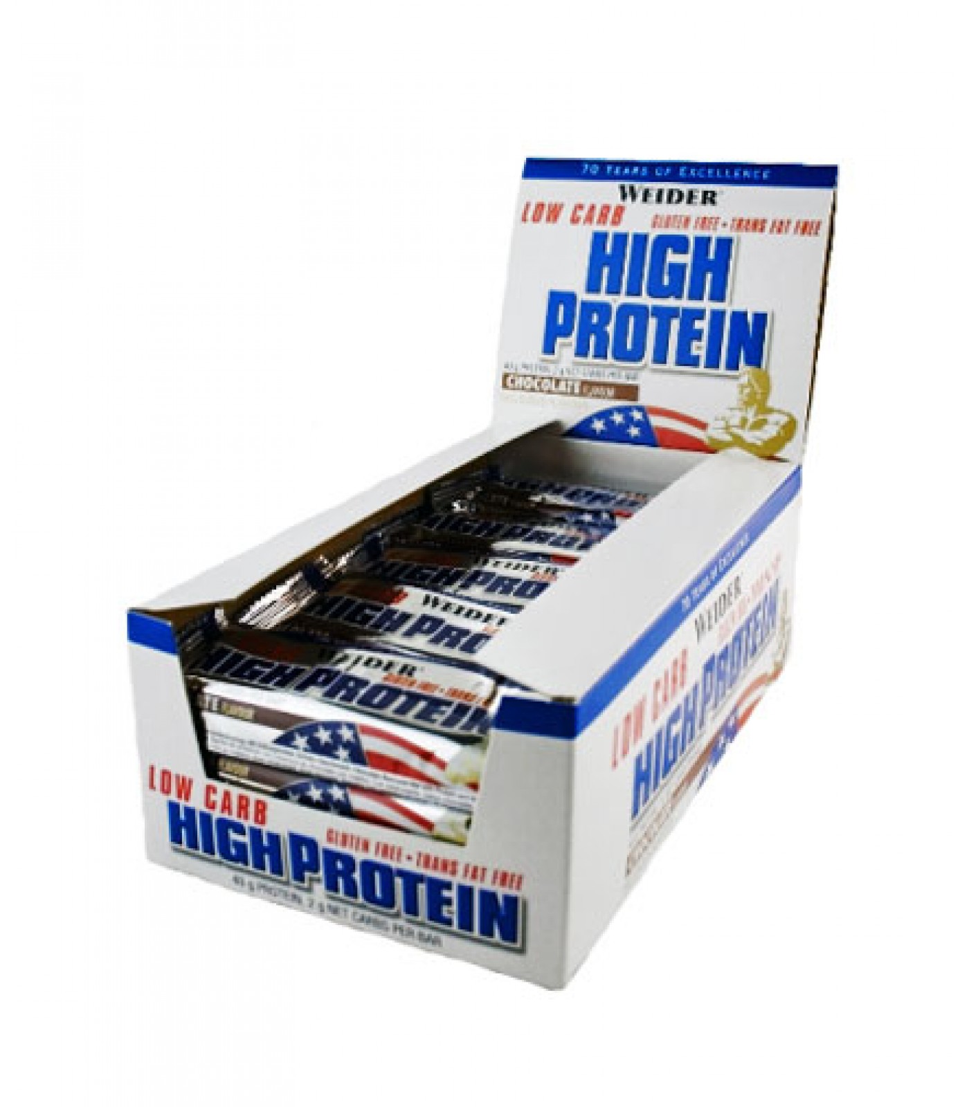 Weider - Low Carb High Protein Bar / 25 x 50g.