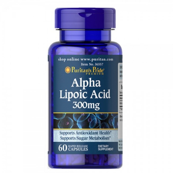 Puritan's Pride - Alpha Lipoic Acid 300 mg / 60caps.​