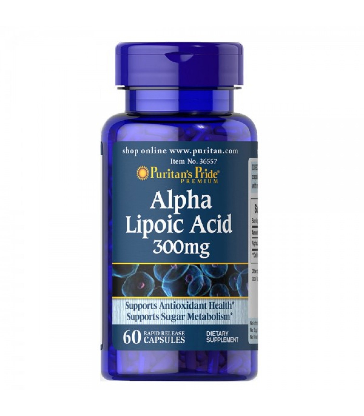 Puritan's Pride - Alpha Lipoic Acid 300 mg / 60caps.​