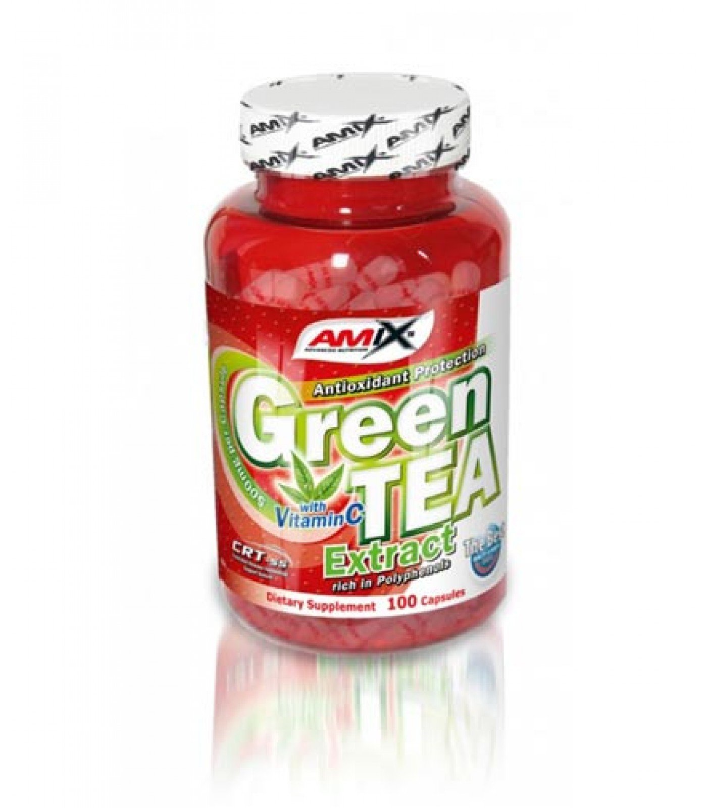 Amix Green Tea Extract with Vitamin C / 100 caps.