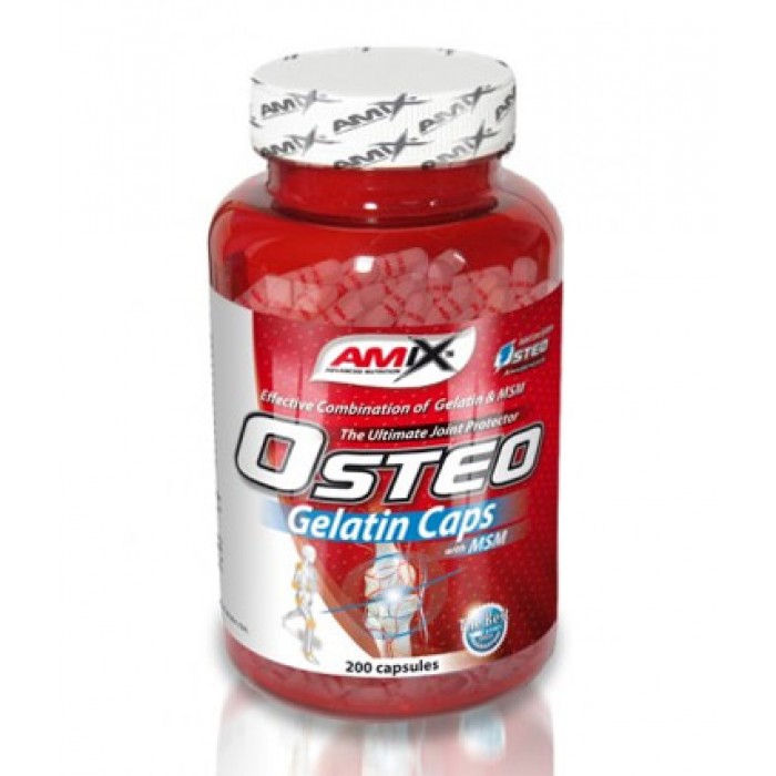 Amix - Osteo Gelatin with MSM / 200 caps.