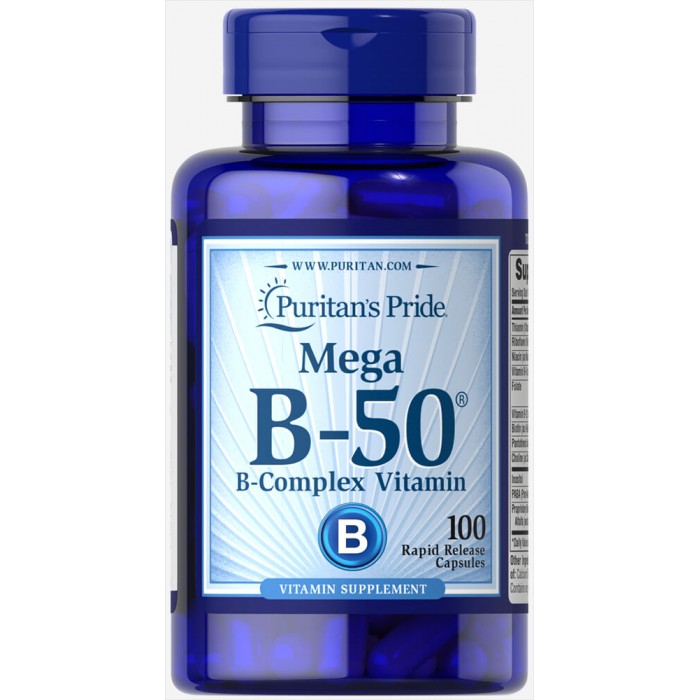 Puritan's Pride - Vitamin B-50 / 100 таблетки​