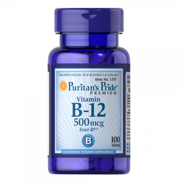Puritan's Pride - Vitamin B-12 / 500 мкг  - 100 таблетки​