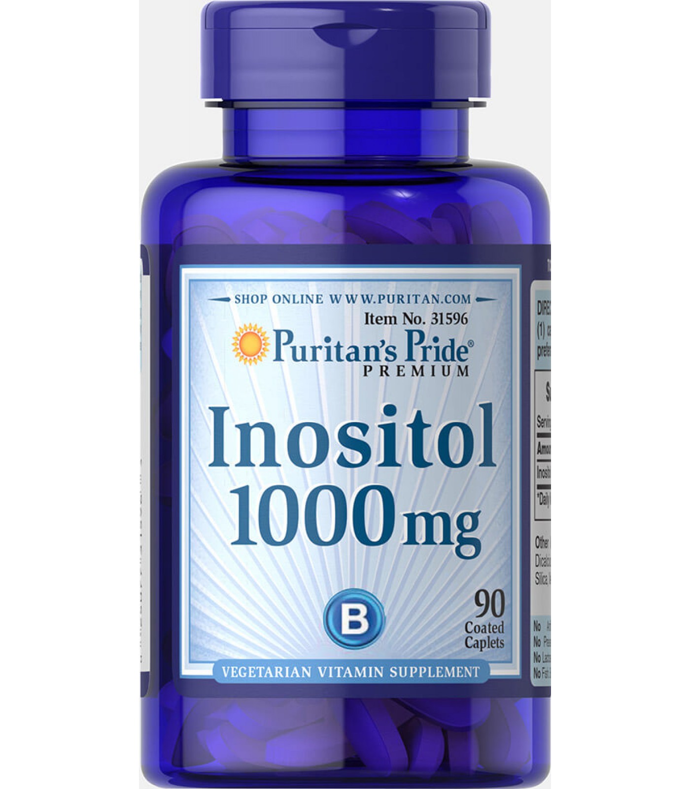 Puritan's Pride - Inositol 1000 mg / 30 капсули​