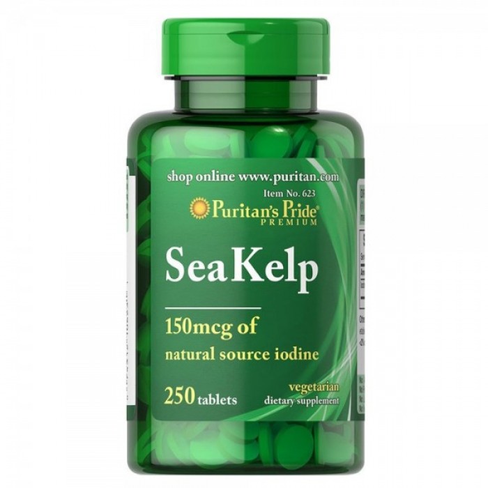 Puritan's Pride - Sea Kelp / 150 мкг - 250 таблетки​