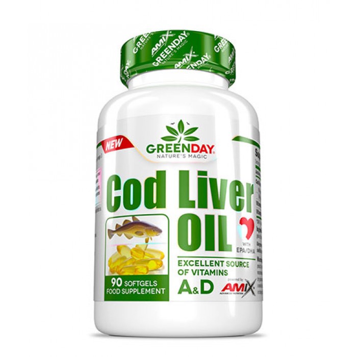 AMIX Greenday Cod Liver Oil / 90 Soft.