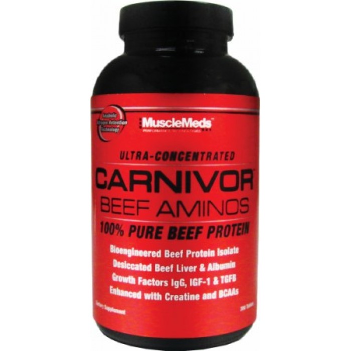 MuscleMeds - Carnivor Beef Aminos / 300 tabs.