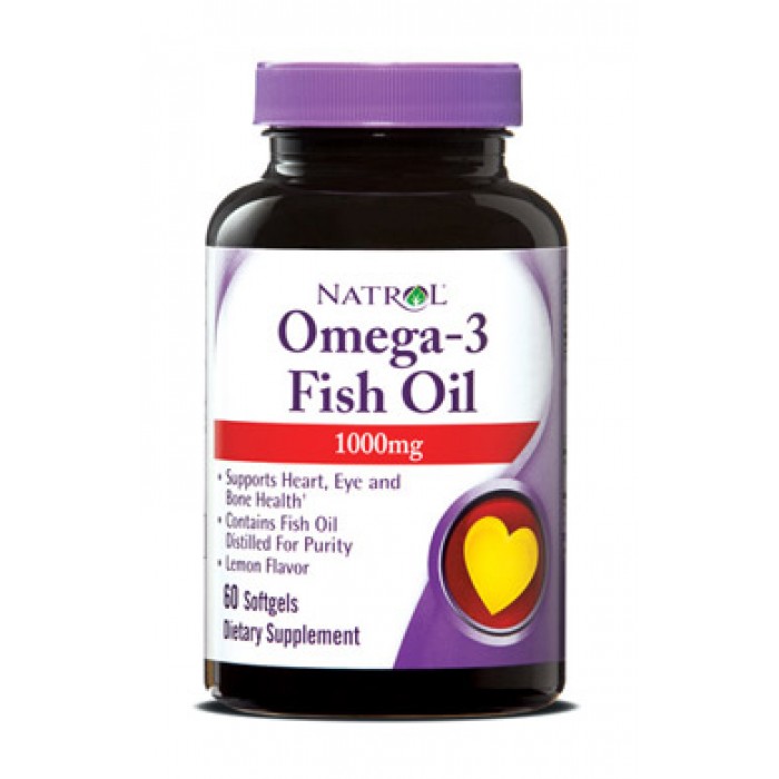 Natrol - Omega-3 Fish Oil 1000mg. / 60 softgel