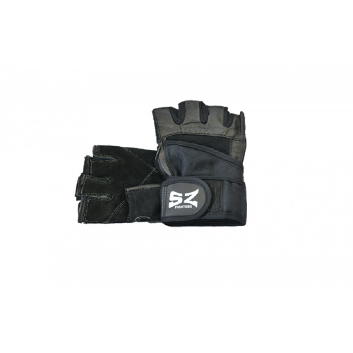 SZ Fighters - Фитнес ръкавици с накитник​ - черни