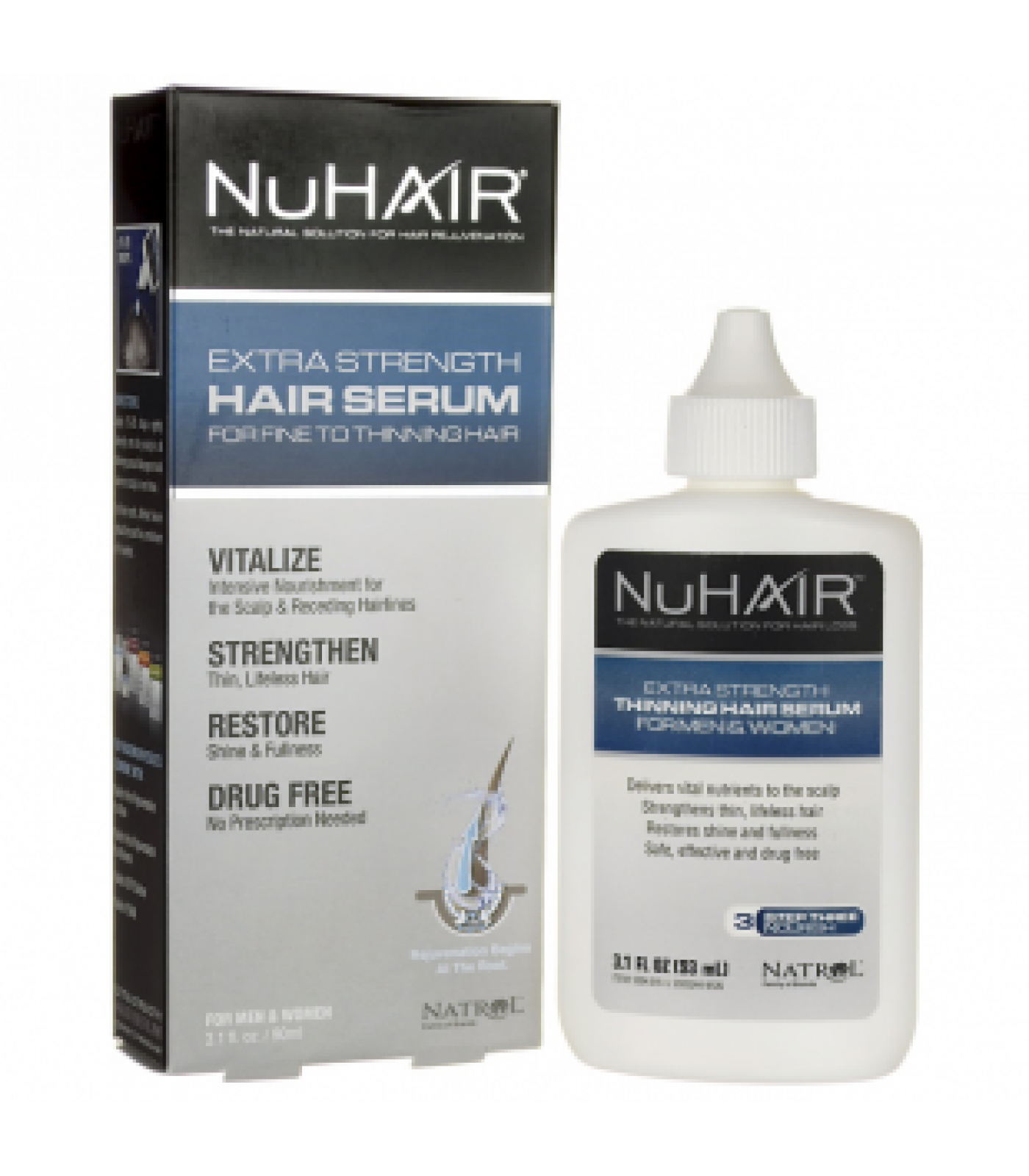 Natrol - NuHair Hair Serum for Thinning Hair / 90ml.