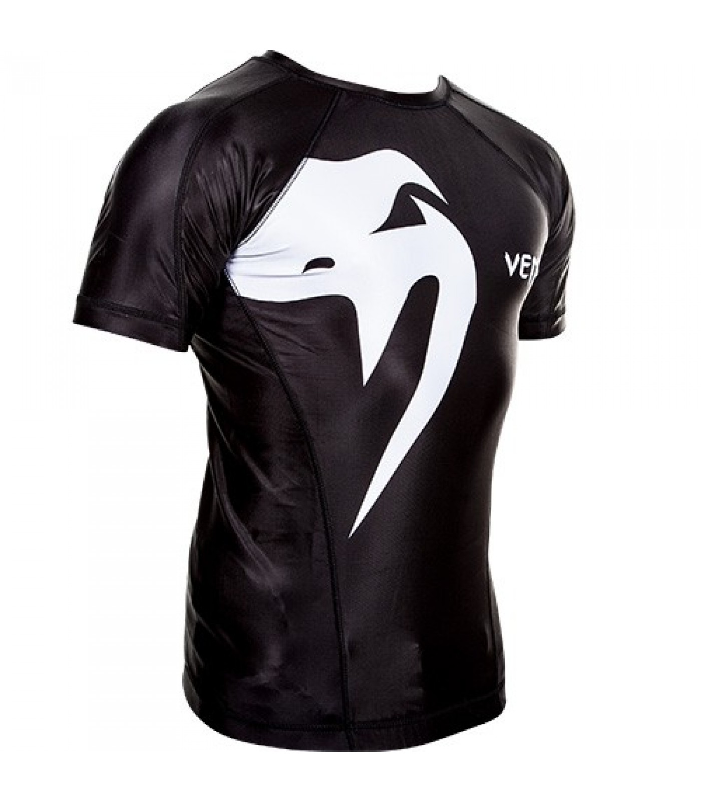 РАШГАРД - VENUM GIANT RASHGUARD - SHORT SLEEVES / BLACK​