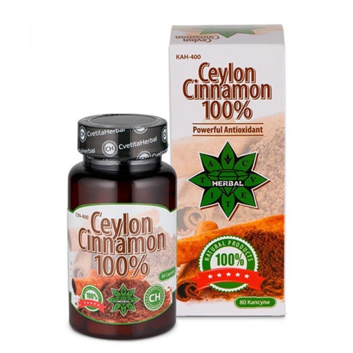 CVETITA HERBAL Ceylon Cinnamon / 80 Caps​