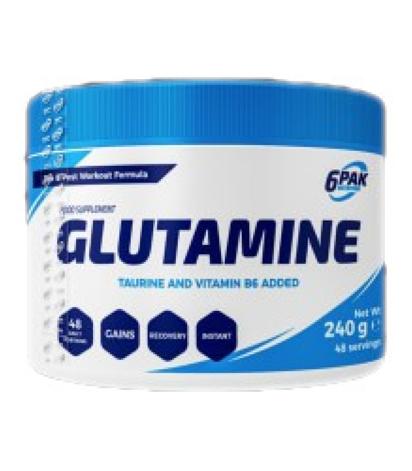 6PAK Nutrition - Glutamine Pure / 240 грама, 48 дози