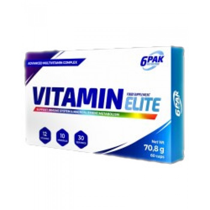 6PAK Nutrition - Vitamin Elite / 60 капсули, 60 дози