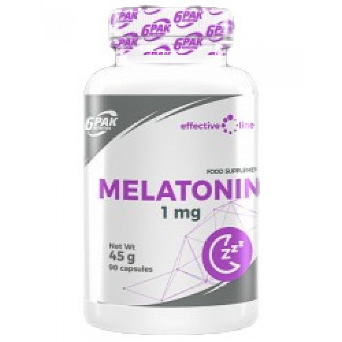6PAK Nutrition - Melatonin 1 mg / 90 капсули, 90 дози