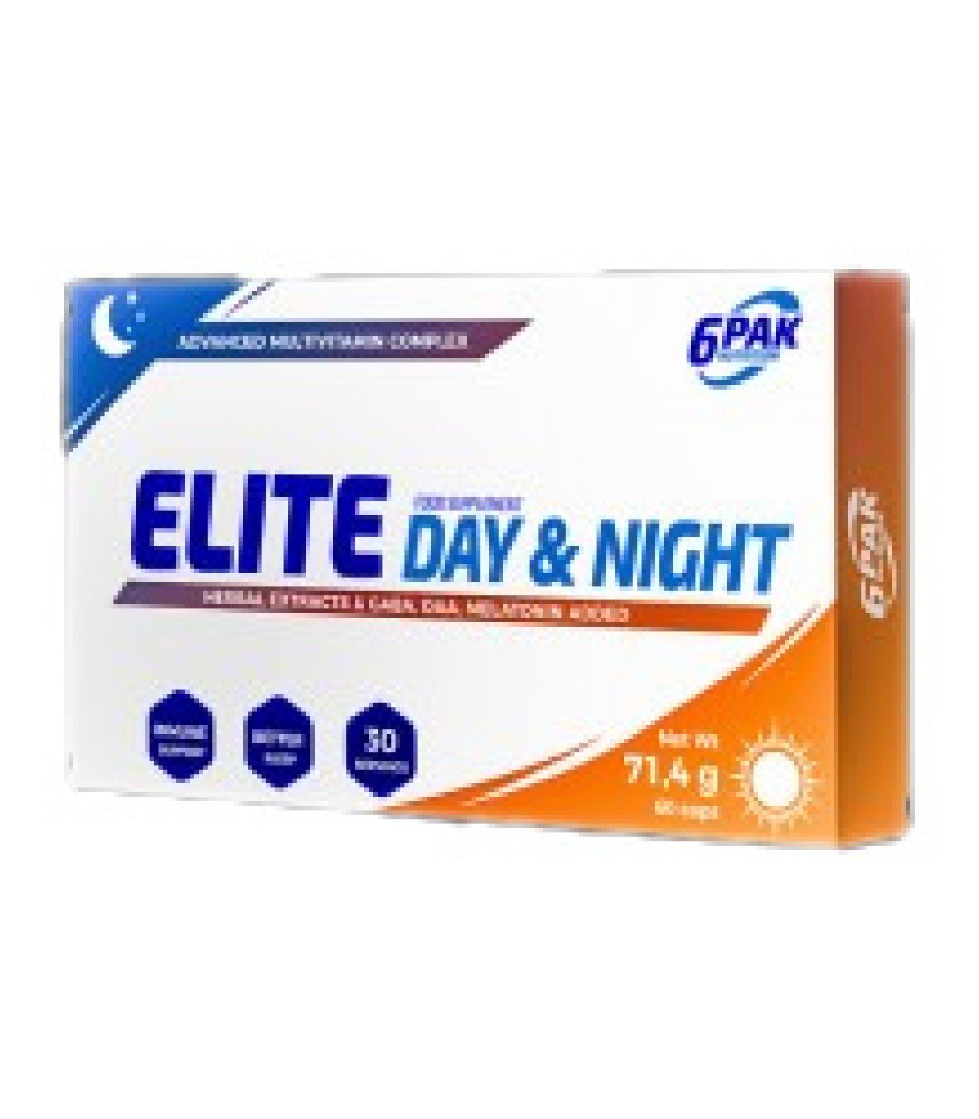 6PAK Nutrition - Elite Day & Night / 60 капсули, 30 дози