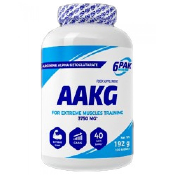 6PAK Nutrition - AAKG Caps 1000 mg / 120 капсули, 40 дози