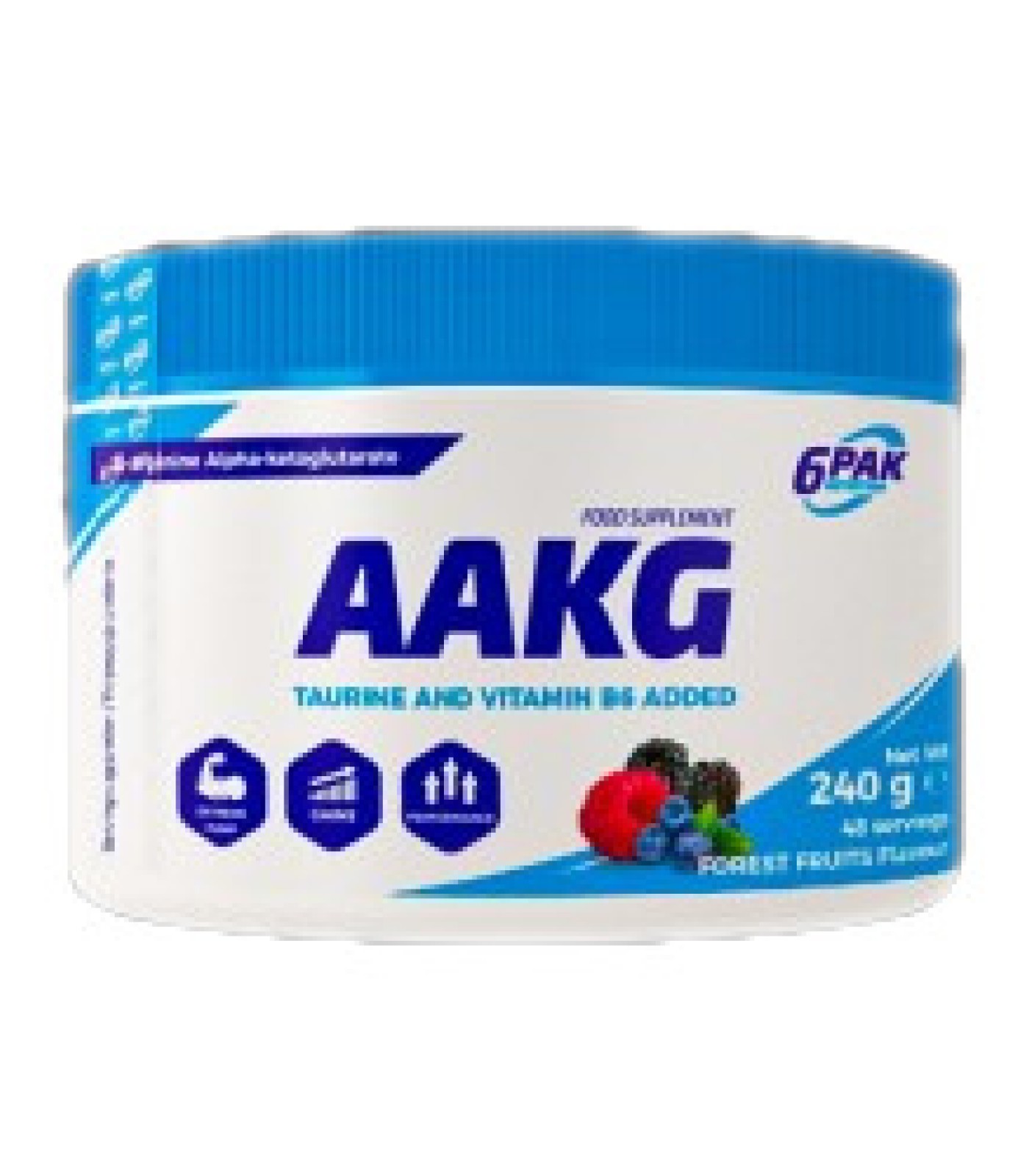 6PAK Nutrition - AAKG Powder Flavored / 240 грама, 48 дози